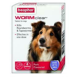Beaphar WORMclear Dog Up To 20kg, 2tabs