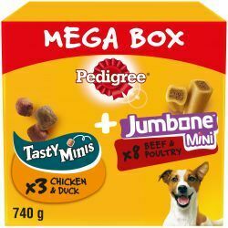 Pedigree Tasty Minis & Jumbone Small Mega Box, 740g